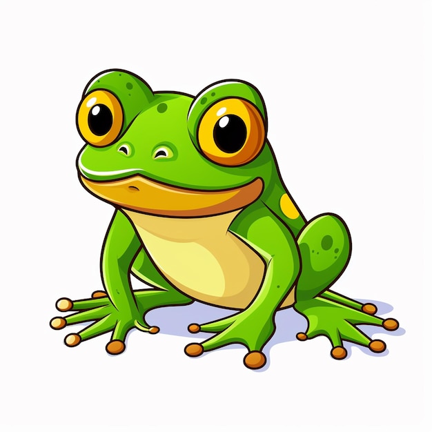 Photo frog cute arts charm cute coloring book kawaii line art