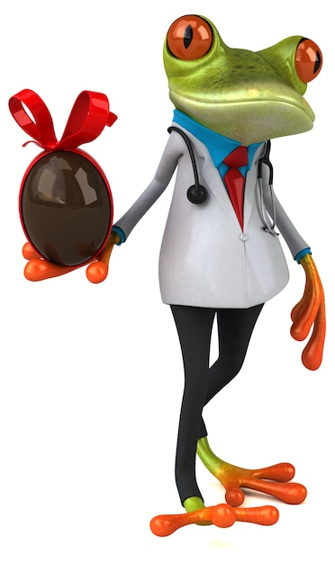 Frog doctor - 3D Illustration