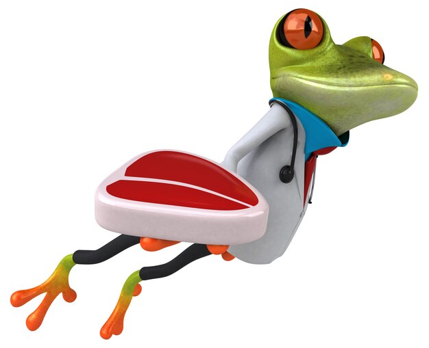 Frog doctor 3D Illustration