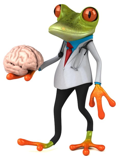 Frog doctor 3D Illustration