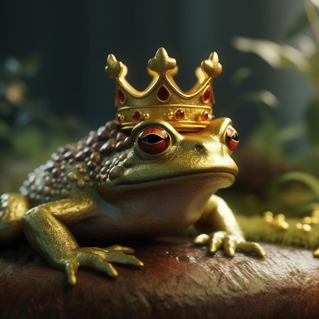 Frog king Generative AI