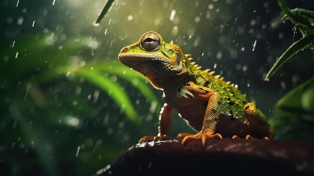 frog on a leaf ultra hdai generative