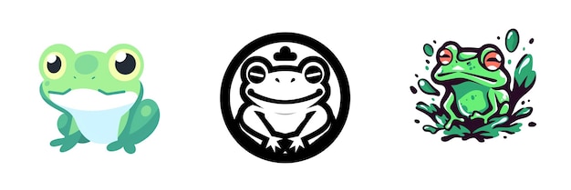 Photo frog logo 2d