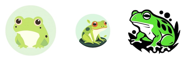 Логотип лягушки 2D