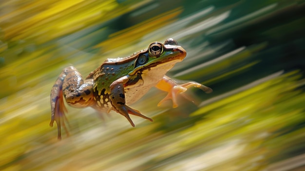 Frog in motion a snapshot of agility in the wild