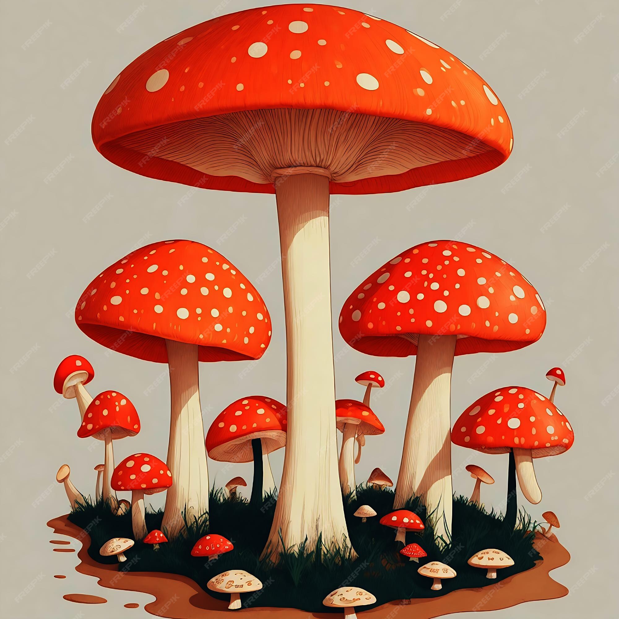 Premium Photo | Frog and the mushroom sketch
