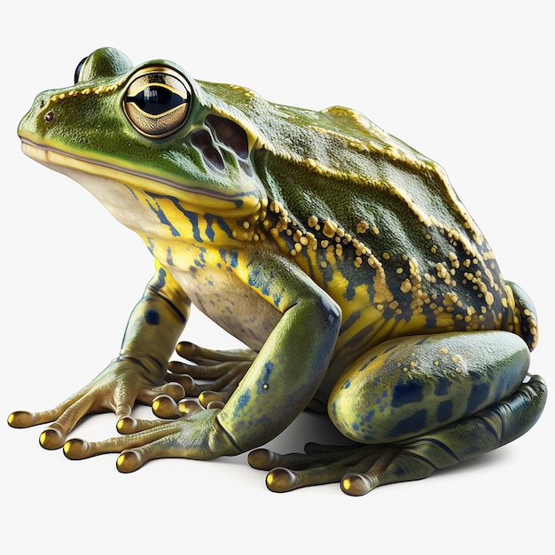 Frog sit hunting insects toad Generative AI