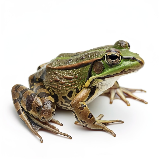 Photo a frog in white background job id 2f0dfde63e6f4c72b9e4e1a663816653