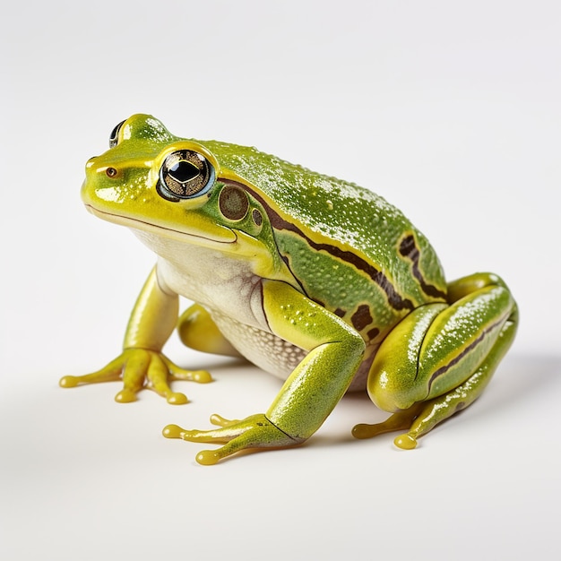 Photo frog on white background