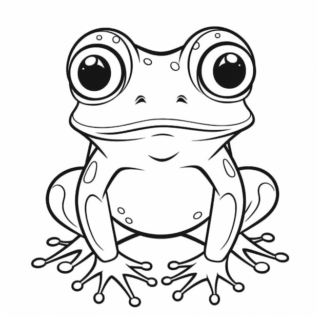a frog with big eyes and big eyes sitting on a branch generative ai