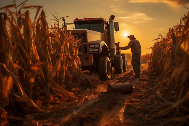 From farm to fork corn harvest corn photography