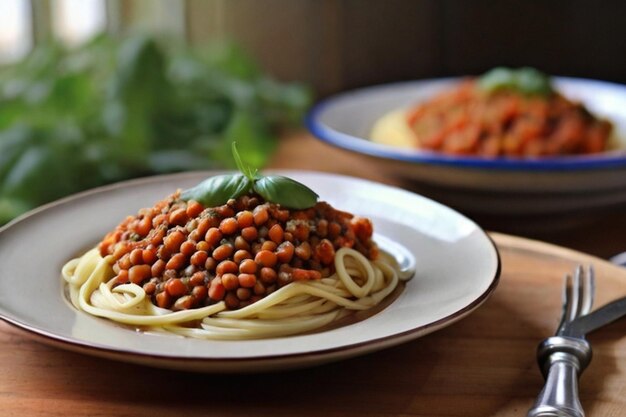 From Garden to Table Fresh Lentil Bolognese