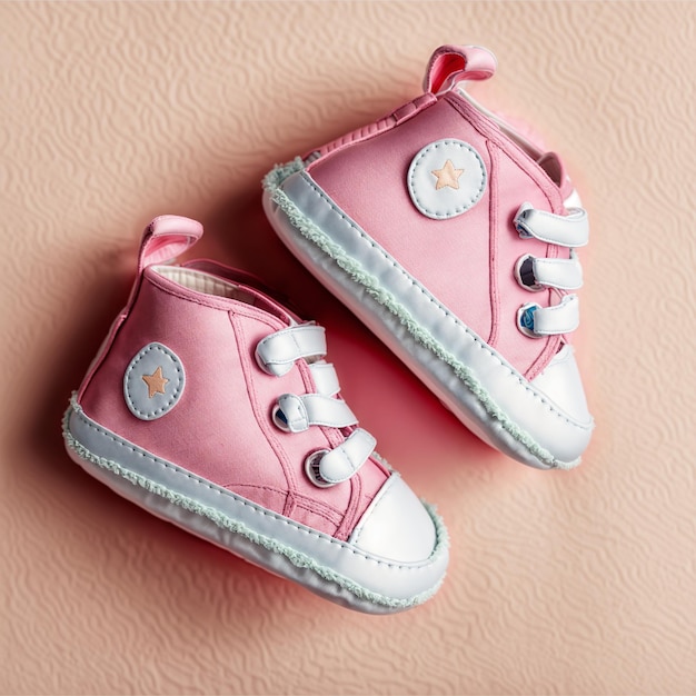 From Our Hearts to Little Feet Pink Baby Shoes