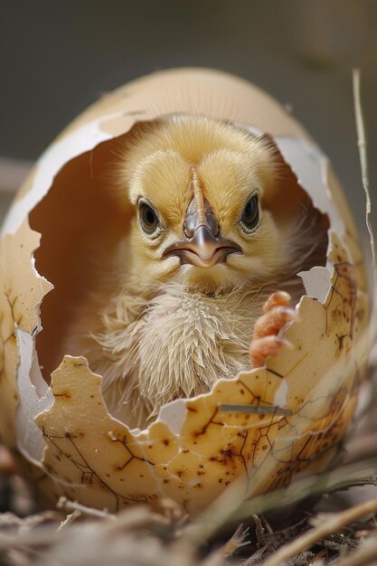 Photo from shell to sunshine the journey of a yellow chick entering the world