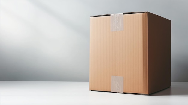 From Shipping to Storage Sealed Cardboard Box Cardbox Parcel Ready for Transportation Generative AI