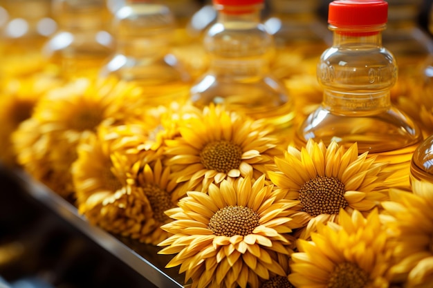 From sunflower seeds to refined oil a precise factory production line