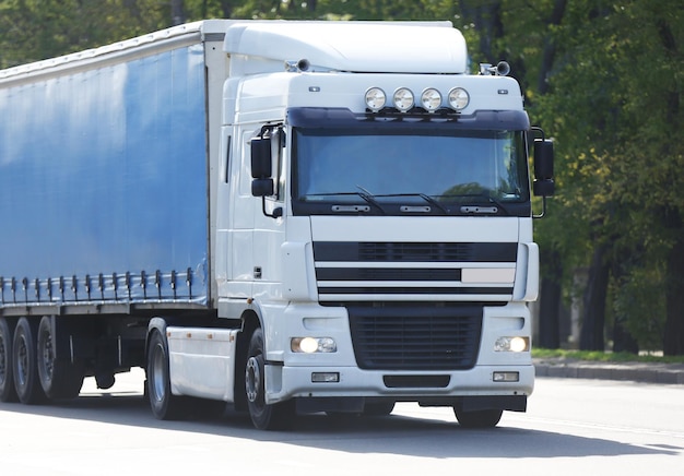 Front of American cargo truck