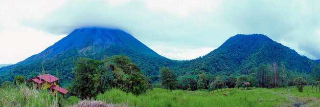 In front of the Arenal volcano