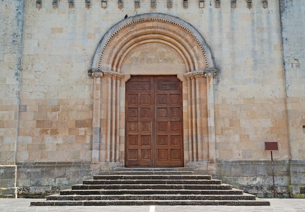 Front door of Santa Maria church Sassari