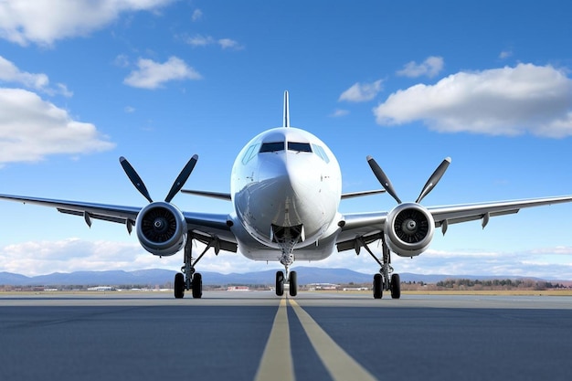 the front of a plane with the nose down is a propeller.