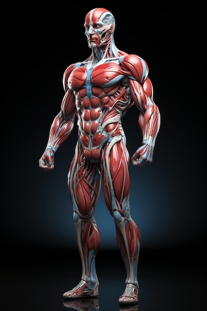 front view anatomy of human body