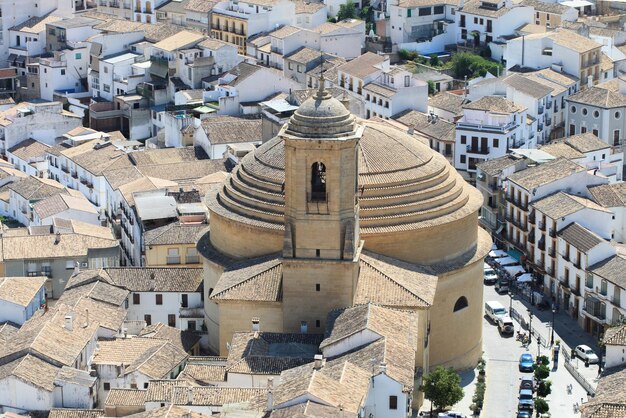 front view of the church of montefrio, Granada