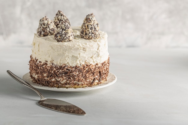 front view of delicious cake concept