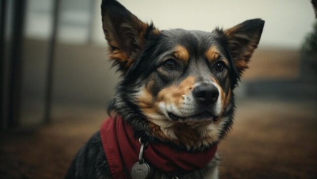 front view of dog