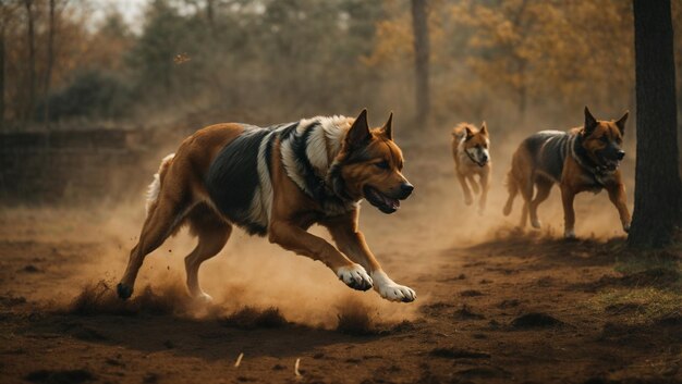 犬のフロントビュー