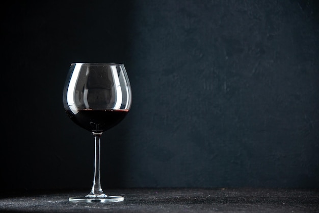 front view glass of wine on dark background alcohol restaurant darkness color love couple feeling free space