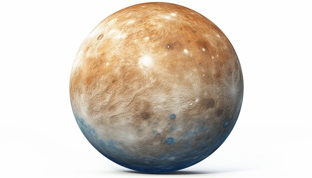 Front View of Mercury Planet Celestial Elevation