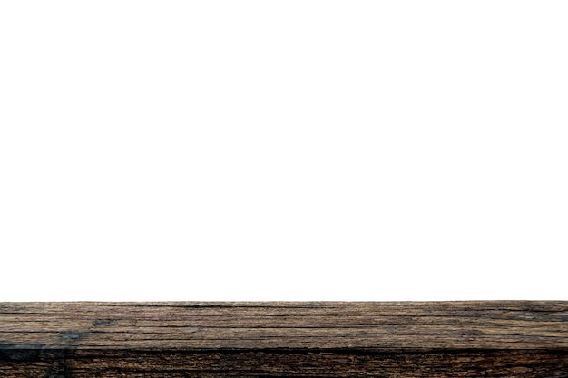 Фото Вид спереди старого деревянного знака, изолированного на белом фоне текстуры доски
