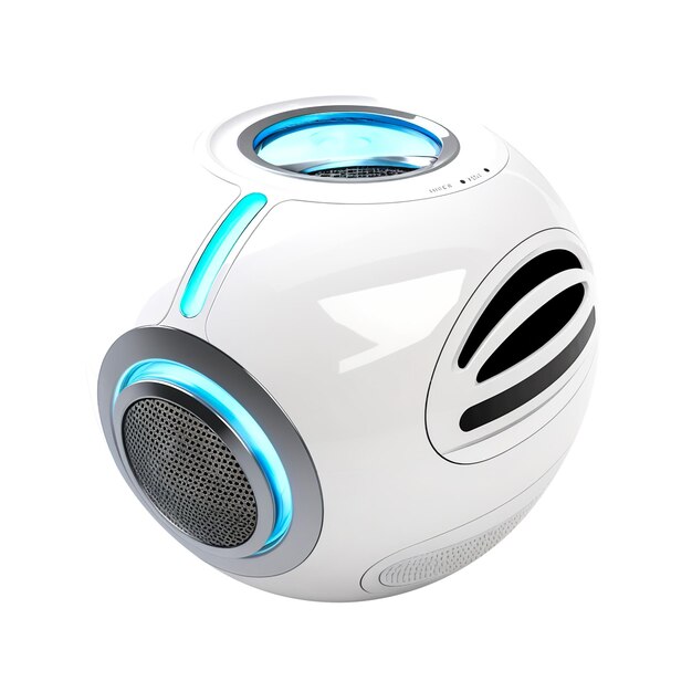 front view of the wireless speaker on white background