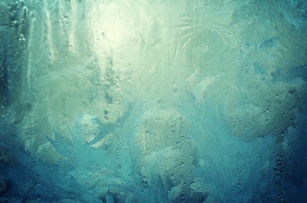 Frost pattern on a window glass