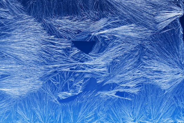 Frost pattern on a window glass