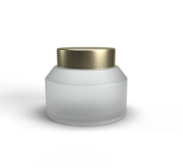 Frosted Glass Cosmetic Cream Jar