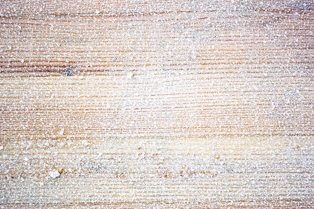 Frosted wood authentic texture of a frozen board