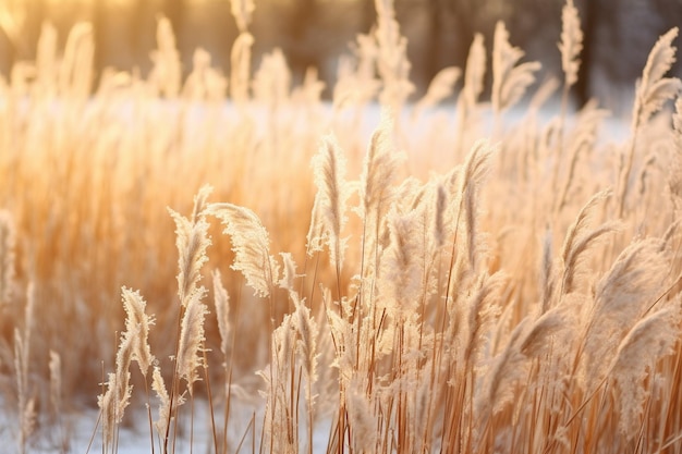 Frostkissed Stillness Cold Weather Background Photo