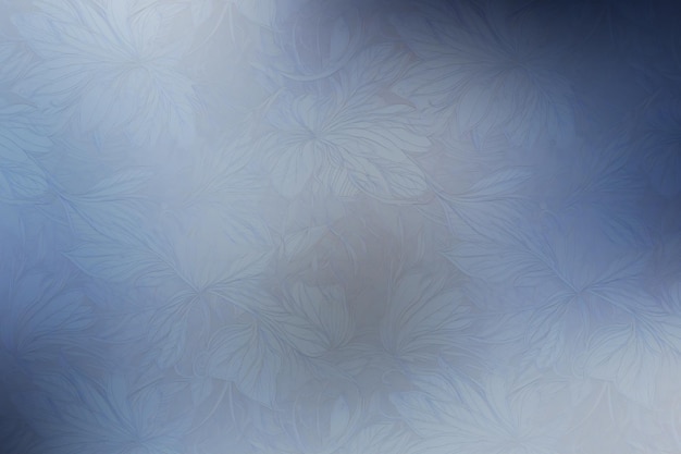Frostpatroon op vensterglas in blauwe toon Abstracte achtergrond