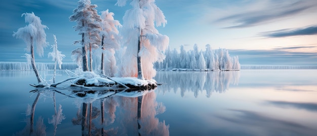 Frosty Dawn bij Snowy Lake