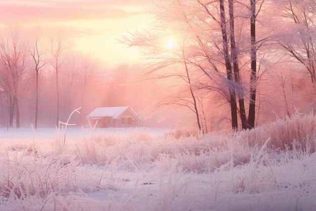 Photo frosty fantasia new years day photo