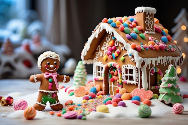 Frosty Fantasy Gingerbread Man maakt een Winter Wonderland meesterwerk