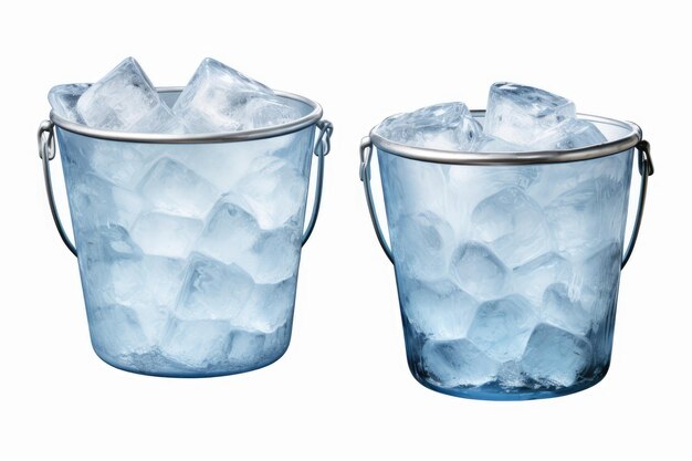 Фото frosty finery искусство кубика льда изолированное на белом фоне