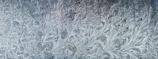 Photo frosty glass ice