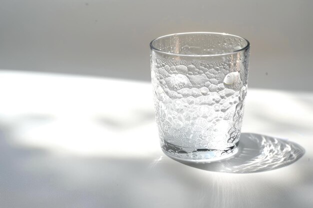 The Frosty Glass of Light Isolated On White Background