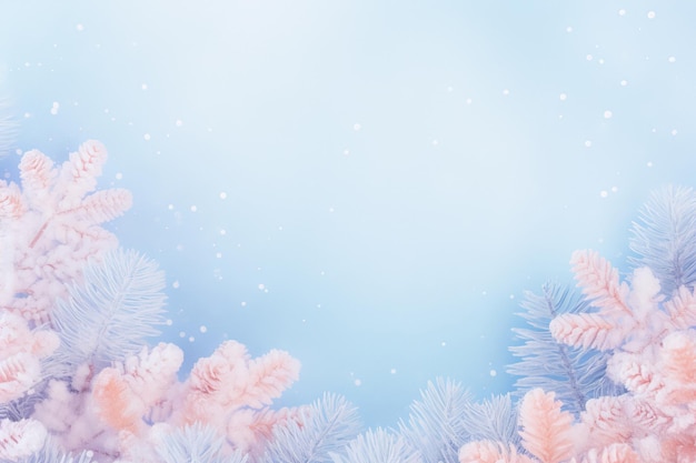 Photo frosty pastel dreams winterthemed texture in soft serene tones