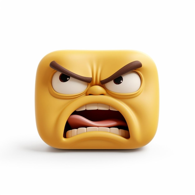 Frowning Face with Open Mouth emoji on white background