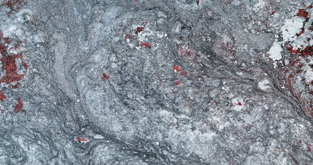冷凍の抽象的な背景氷霜テクスチャ雪の結晶赤白シルバー グレー色スパーク リング