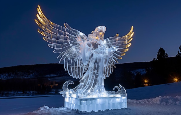 Photo frozen angel