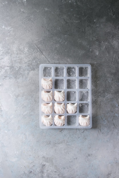 Frozen Asian steam dumplings